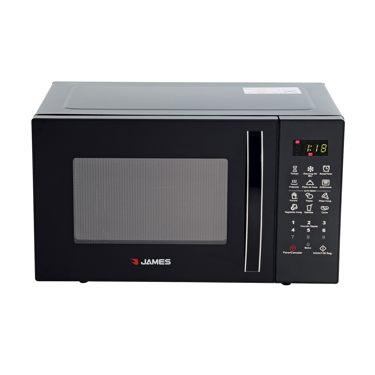 Microondas JAMES J-23 MDN 800W Capacidad 23L 11 Niveles de Potencia 