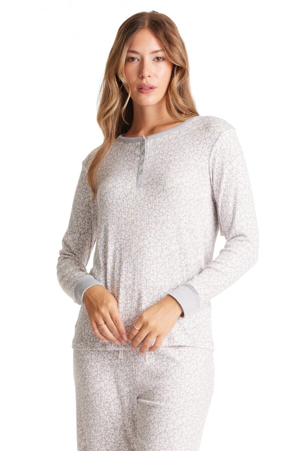 Pijama Con Pantalon MULTI/GRIS