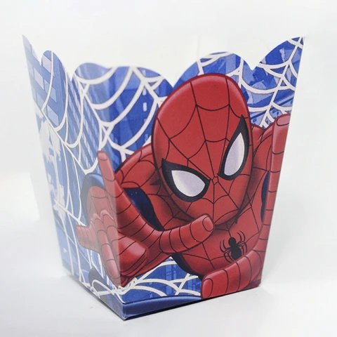 Cotillón Caja Pochoclera x 6 Spiderman