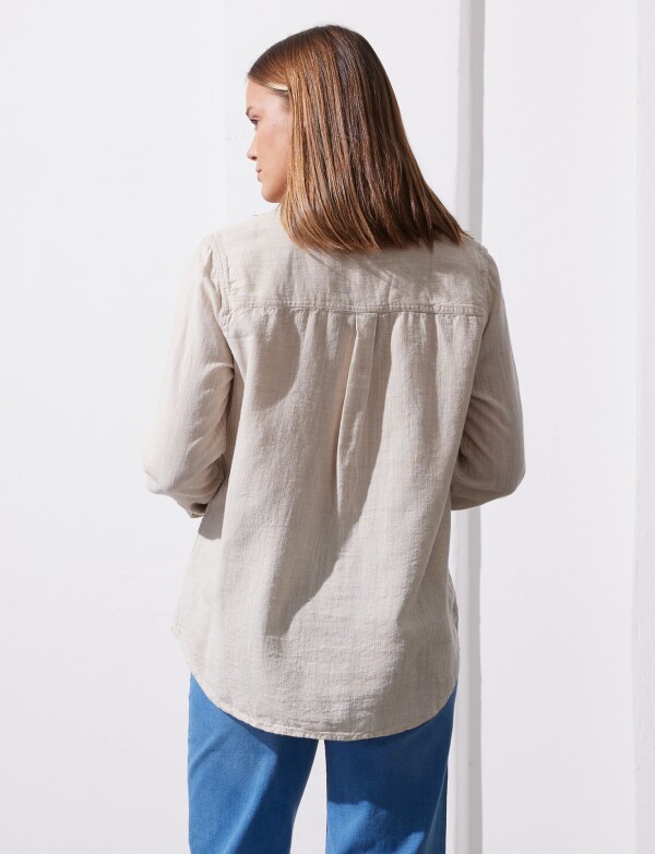 Camisa Lino BEIGE