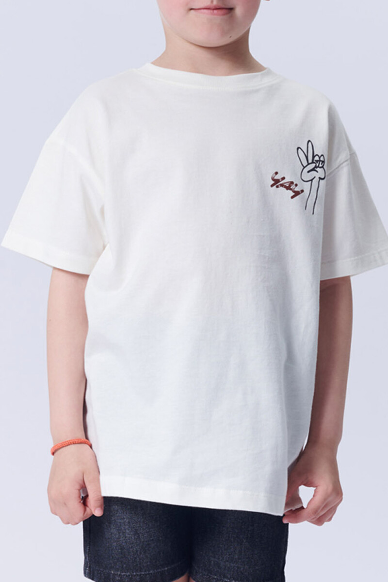 Remera estampada Comic Blanca