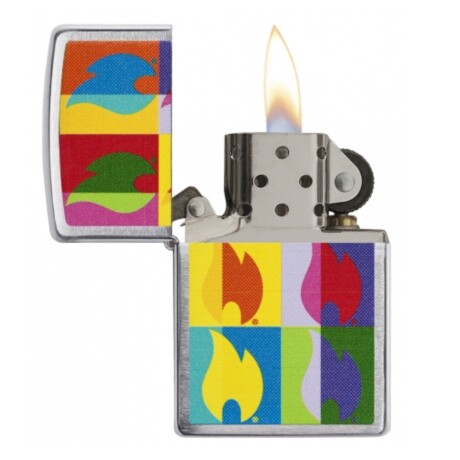 Encendedor Zippo abstract flame desing - 26923 Encendedor Zippo abstract flame desing - 26923