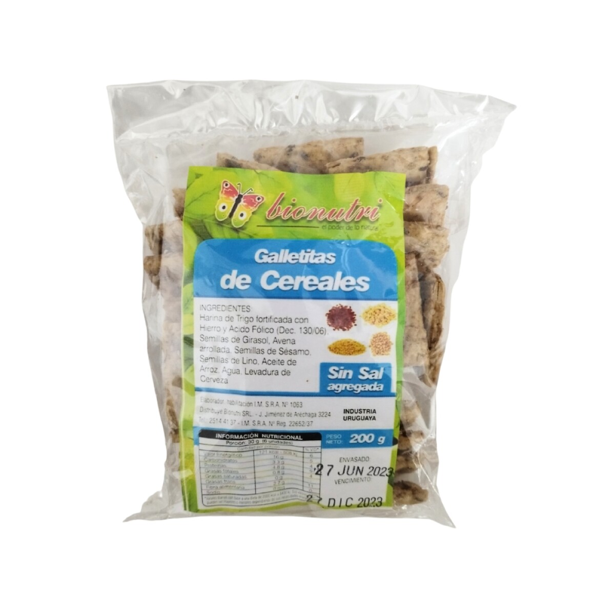 Galletas de cereales Bionutri 