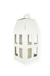Caja linterna 18x18x39,5 cm. - PELLE BIANCO Caja linterna 18x18x39,5 cm. - PELLE BIANCO
