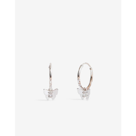 Argollas Plata 925 Con Cubic Plateado