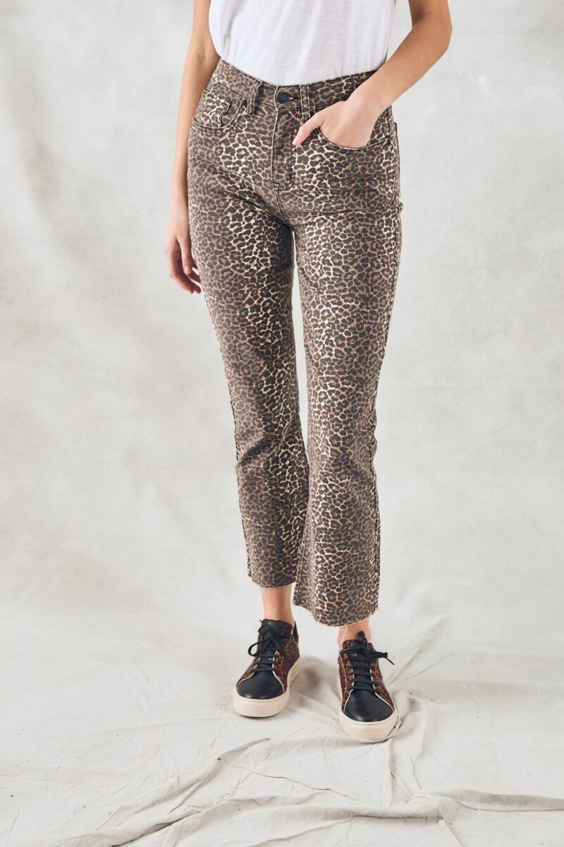 Jean Flare Animal Pront Multi
