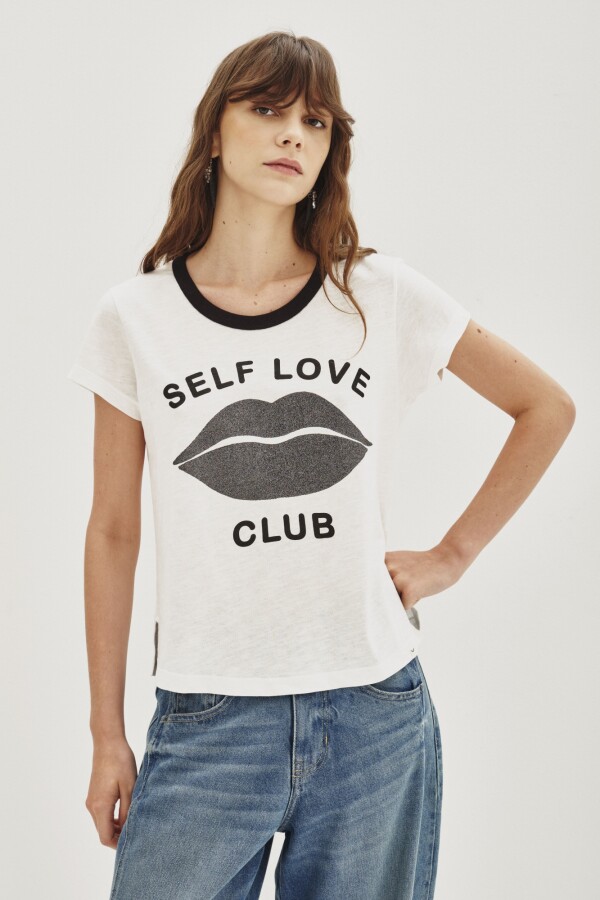 Remera Self Love Club Crudo