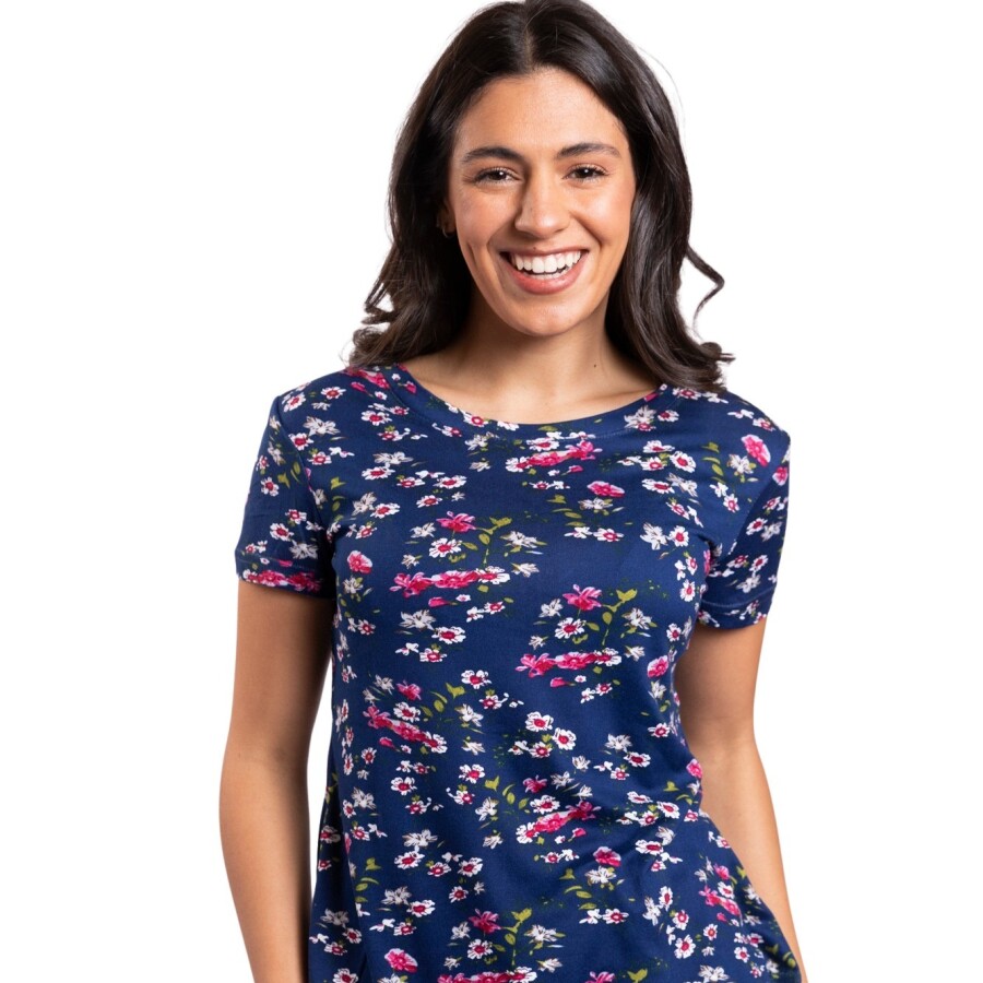 CHERRY REMERA NAVYFLOWER