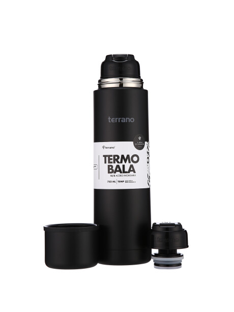 Termo Bala 750ML. Negro