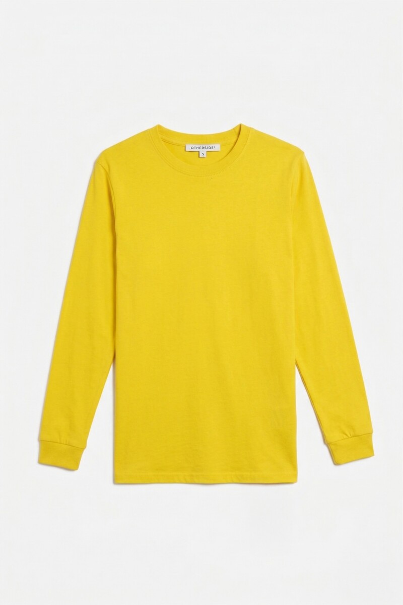 Remera básica m/l AMARILLO