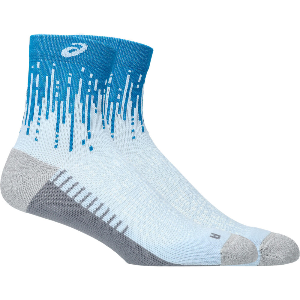 Medias Running Performance Run Sock Quarter Unisex Aegean Blue/arctic Blue