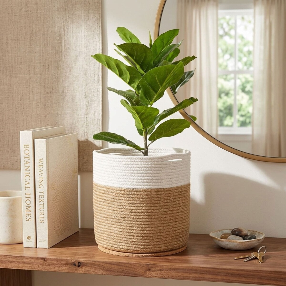 Canasto Seamix 30 cm - Blanco 