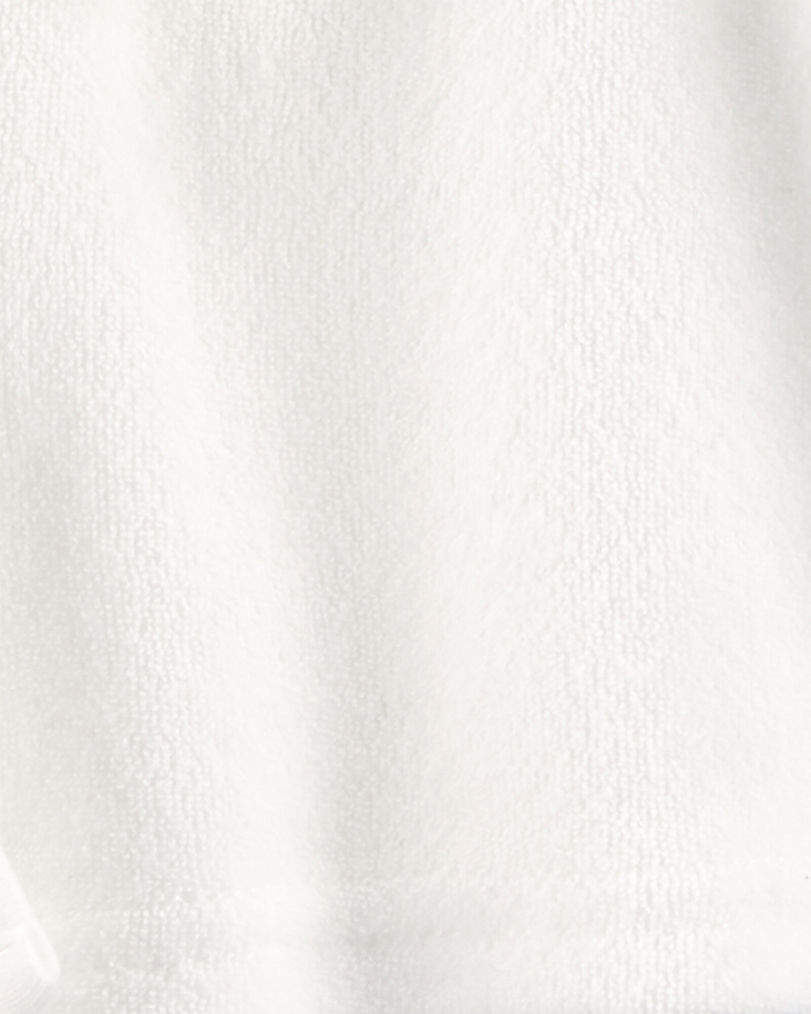 Bata de algodón terry, con capucha, diseño vaquita. Talles 0-9M Sin color
