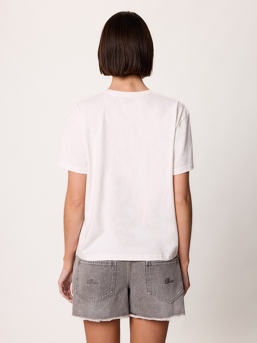 T-SHIRT M/C MARISOL DIXIE Blanco
