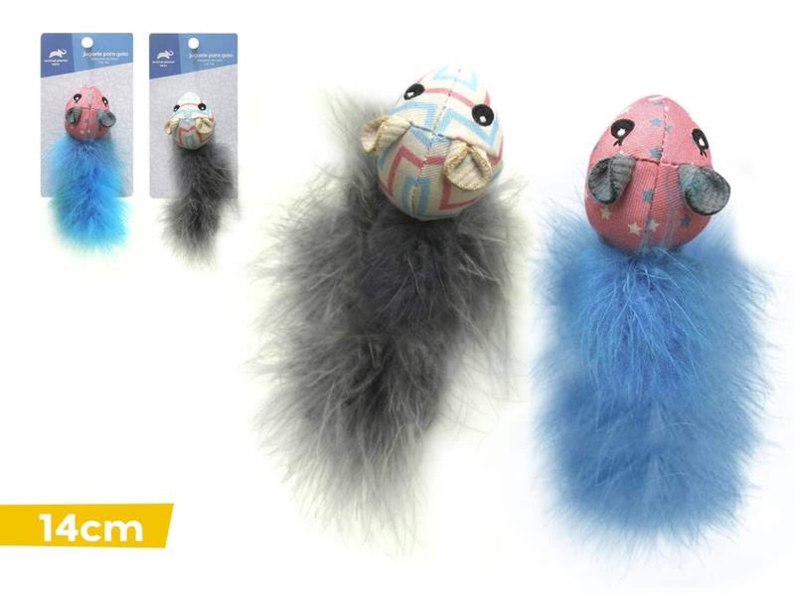 Juguete Gato Raton Tela 14cm Animal Planet (por Unidad) 