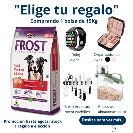 FROST ADULTO MEDIANO Y GRANDE 15 + 2KG Frost Adulto Mediano Y Grande 15 + 2kg