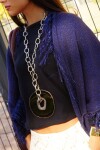 Agata Chain Necklaces Negro