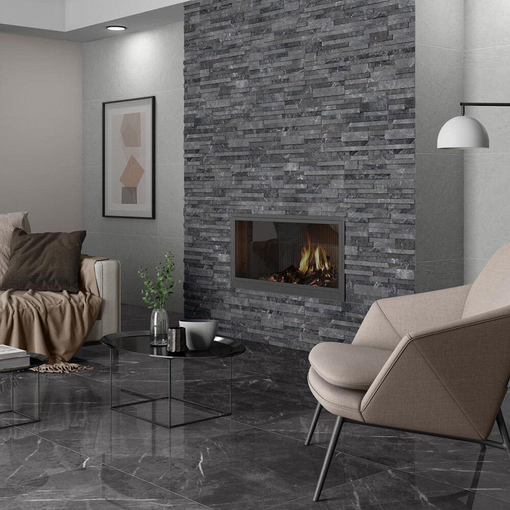 GRES CR.BLOCK NERO "A" 16.3X51.7 CM Gres Cr.block Nero "a" 16.3x51.7 Cm