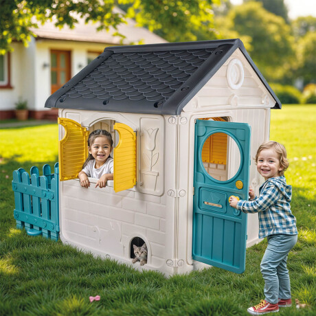 Casita Para Niños Europea C/ Cerco Jardín Dolu Grande Dol002619