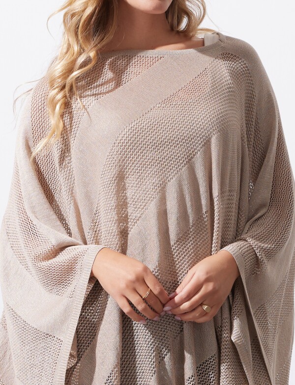 Poncho Lurex TOSTADO