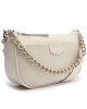 CARTERA CREMA CON CADENA Beige
