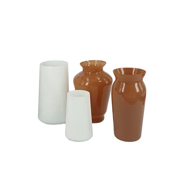 Set 4 floreros chicos beige BOHEMIA Set 4 floreros chicos beige BOHEMIA