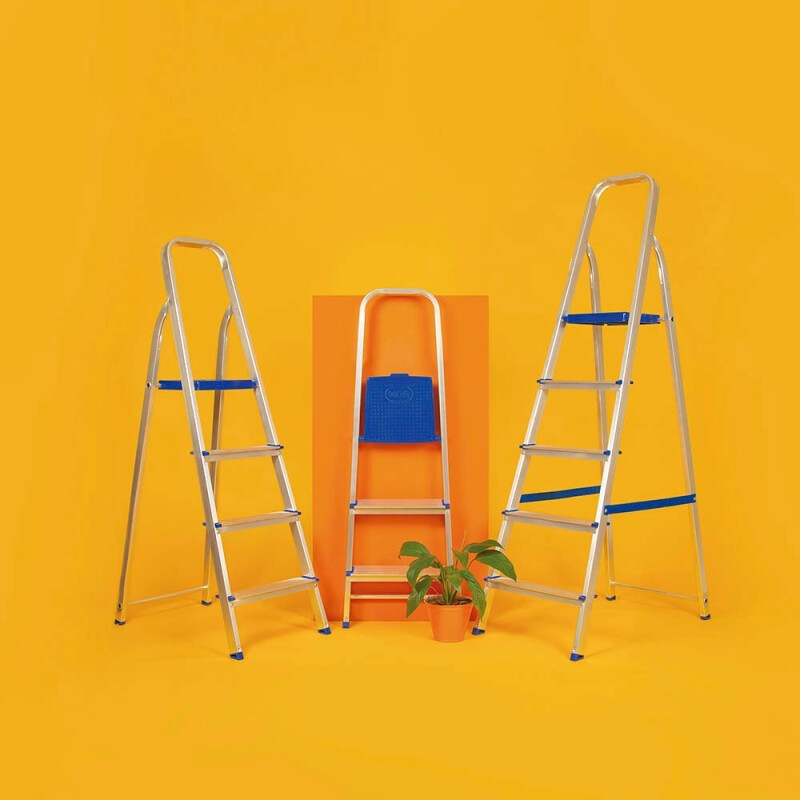 Banqueta Escalera Chica Aluminio Plegable Mor 5107 Banqueta Escalera Chica Aluminio Plegable Mor 5107