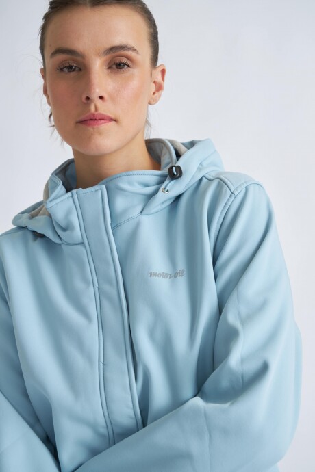Campera Neopreno Dama Celeste