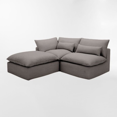Sofá modular WELL GRIS - 4 CUERPOS