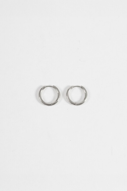 Aros acero small plateado