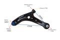 Parilla De Suspension Delantera Ford Ka/Fiesta 10-25 Izq Parilla De Suspension Delantera Ford Ka/Fiesta 10-25 Izq