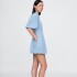 SS BUBBLE MINI SHIRTDRESS - LT HILSON LIGHT WASH