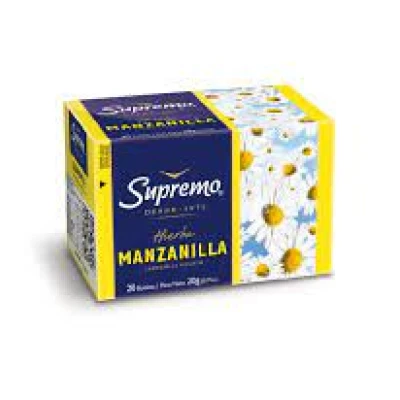 Té Manzanilla Supremo 20 Unidades Supremo Te Manzanilla X 20