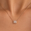 Colgante Jimena V. de Oro Rosa 18k con Brillantes Colgante Jimena V. de Oro Rosa 18k con Brillantes