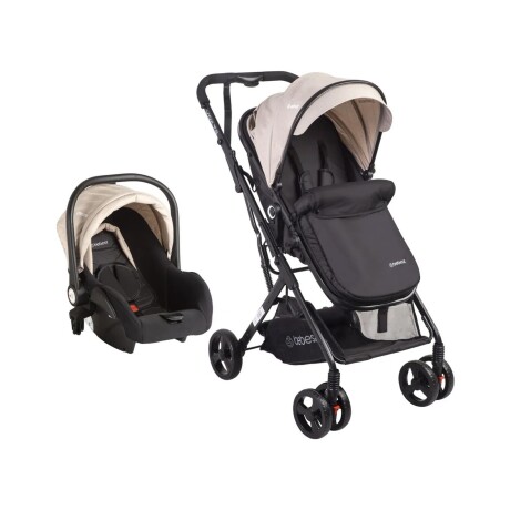 Coche de bebé Bebesit Travel System Vox con cubrepiés Beige