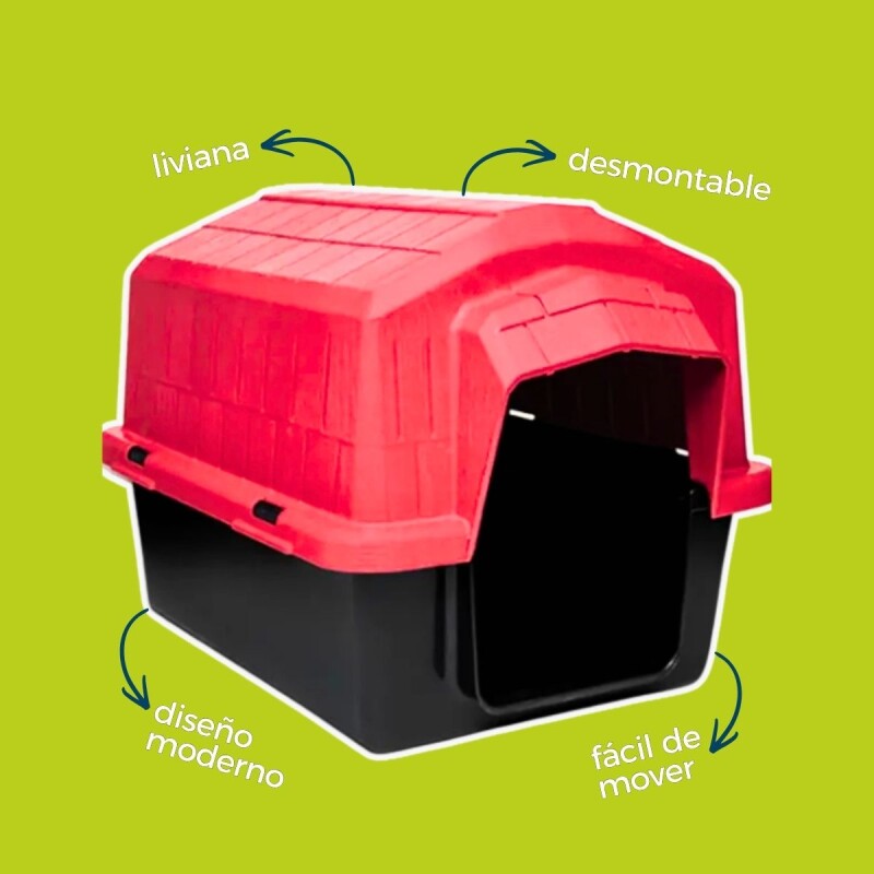 CUCHA CASILLA PARA PERRO PLASTICA ALVORADA ROJO VERDE CUCHA CASILLA PARA PERRO PLASTICA ALVORADA ROJO VERDE