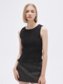 Musculosa Fruncin Negro