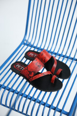 Sandalia Aruba Snake Rojo