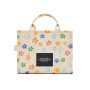 MARC JACOBS - THE WILD DAISY CANVAS MEDIUM TOTE BAG Blanco