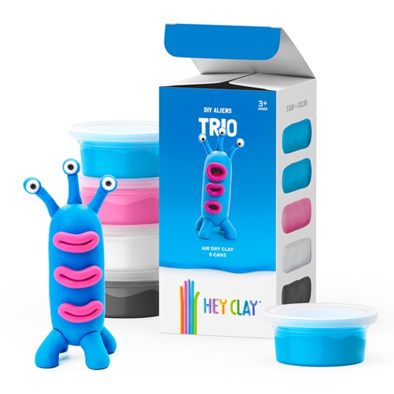 Masa para modelar Mate Big Trio Hey Clay AIR DRY CLAY - HEY CLAY MATE TRIO