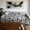 Funda sillón 2 cuerpos estampada Triángulos
