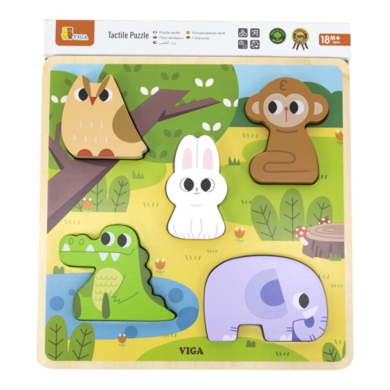 Puzzle Táctil de Bosque Viga Puzzle Táctil de Bosque Viga