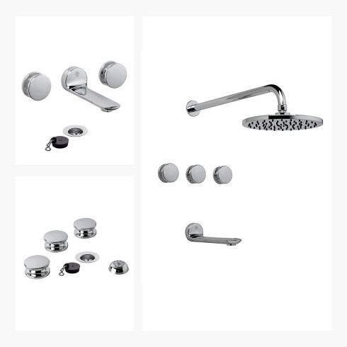 Juego De Griferia Incluye Lavatorio Ducha Y Bidet 000