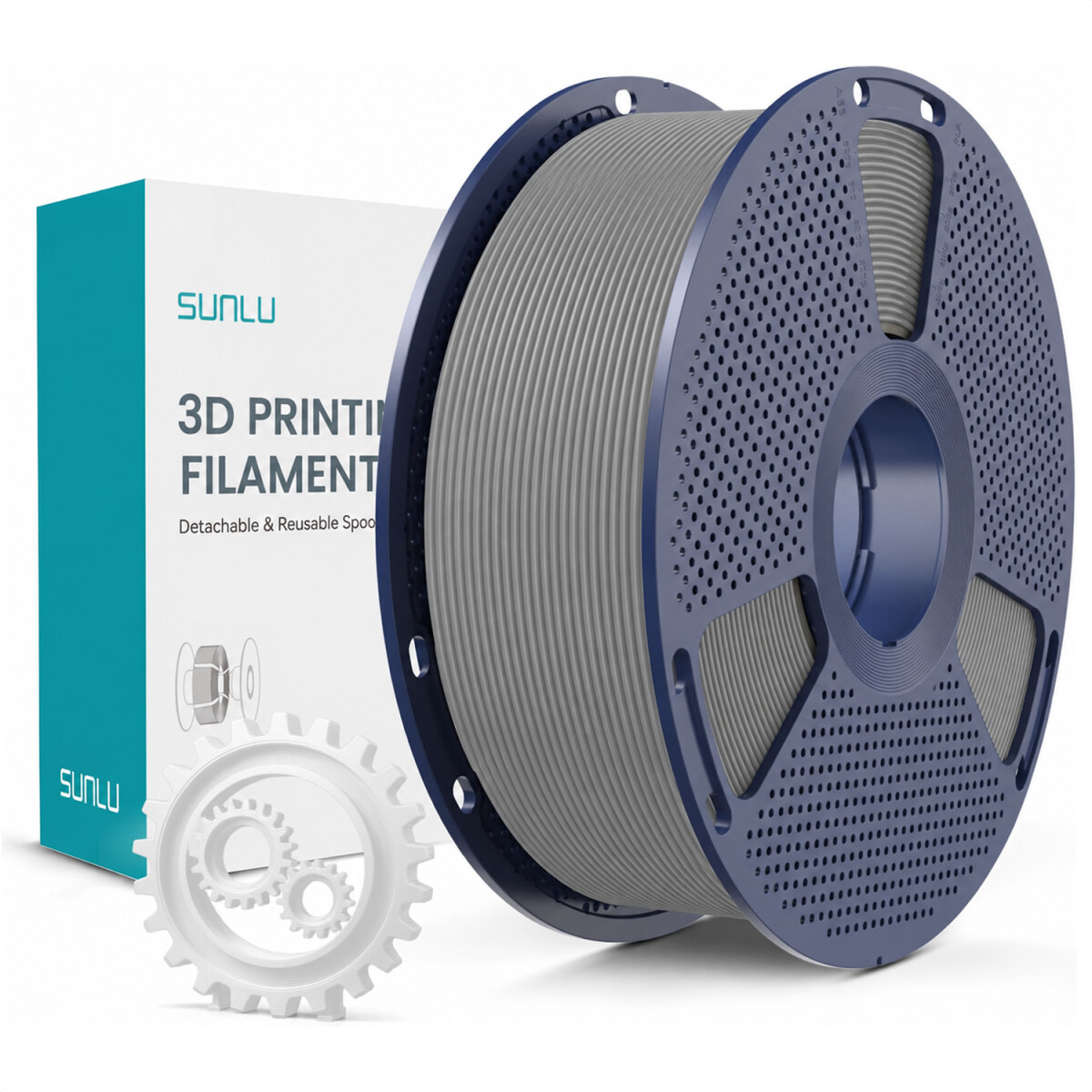 Filamento Sunlu Silk Pla+ 1.75 Mm - GRIS 