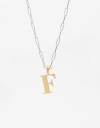 Cadena Corta con Dije Letras Cadena De Acero Inicial Letra "f" - Combinacion Bicolor