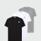 Moncler - Camiseta de Algodón con Parche de logotipo Alta Automática