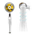 Duchero Cabezal Rotacion 360° Ventilador Alta Presion Turbo Variante Color Dorado