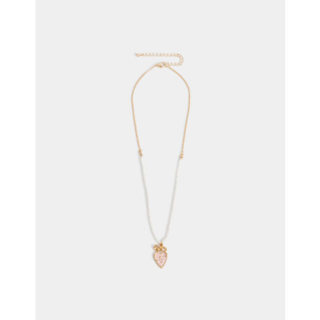 Collares Cortos Con perlas Dorado