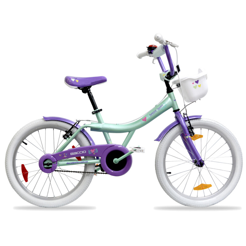 Bicicleta Baccio Mystic Sweet rodado 20 VERDE/VIOLETA