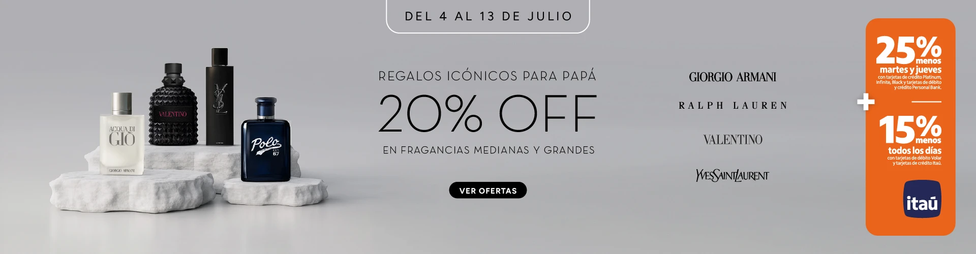 Fragancias Masculinas 20%